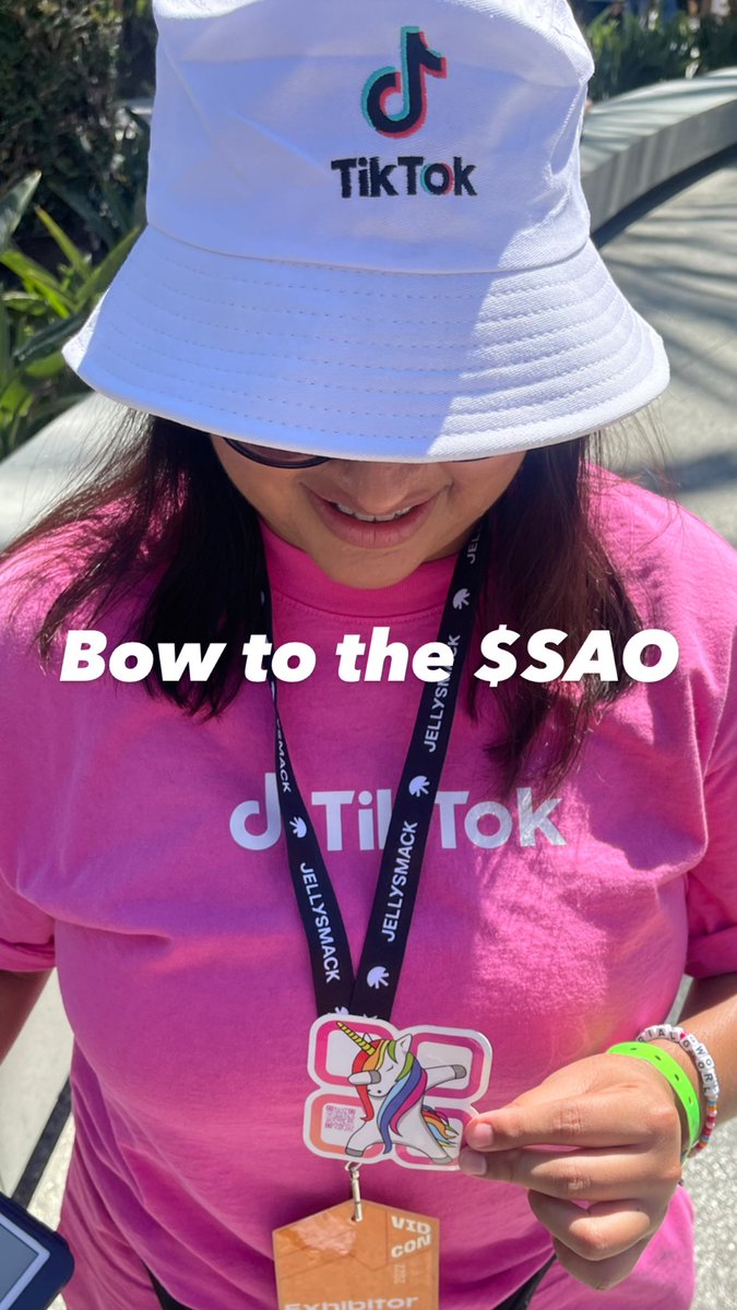 SatorSAO's tweet photo. TikTok x Sator ๐ Bow to the $SAO ๐
#vidcon #vidcon22 #vidcon2022 https://t.co/6RTaWBxa02