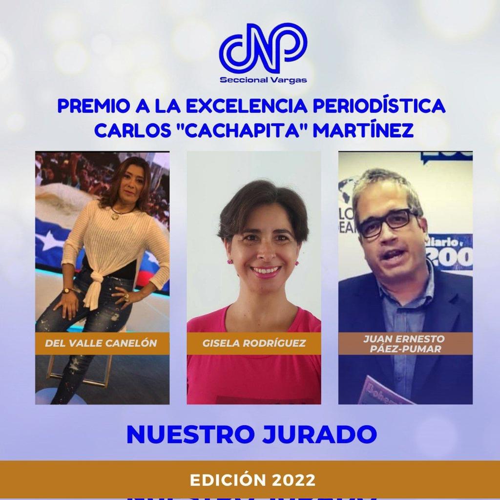CNPVargas's tweet photo. Les presentamos al Jurado Evaluador de los trabajos postulados para el Premio a la Excelencia Periodística "Carlos  Cachapita Martínez" 2022 del #CNPVargas 

https://t.co/wHQuJDzgPL https://t.co/vsTIvr74he