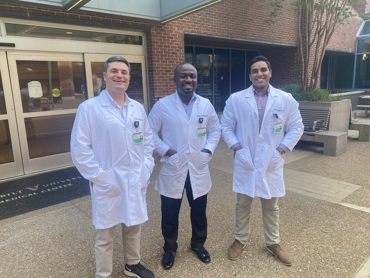 Kwadwo A. Sarpong, MD (@i_amnanakojo) on Twitter photo The next 7 years with these guys will be great. Blessed and humbled to be starting this journey at <a href="/VUMC_Neurosurg/">VUMC Neurosurgery</a> with these two legends, @keyanpeterson and <a href="/LohitVelagapudi/">Lohit Velagapudi, MD</a>
#Neurosurgery #MedTwitter #interns #humbled The next 7 years with these guys will be great. Blessed and humbled to be starting this journey at <a href="/VUMC_Neurosurg/">VUMC Neurosurgery</a> with these two legends, @keyanpeterson and <a href="/LohitVelagapudi/">Lohit Velagapudi, MD</a>
#Neurosurgery #MedTwitter #interns #humbled