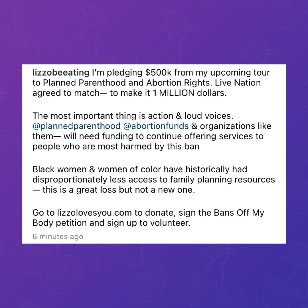 Pop Base on Twitter "Lizzo and Live Nation pledge 1 million to(01)