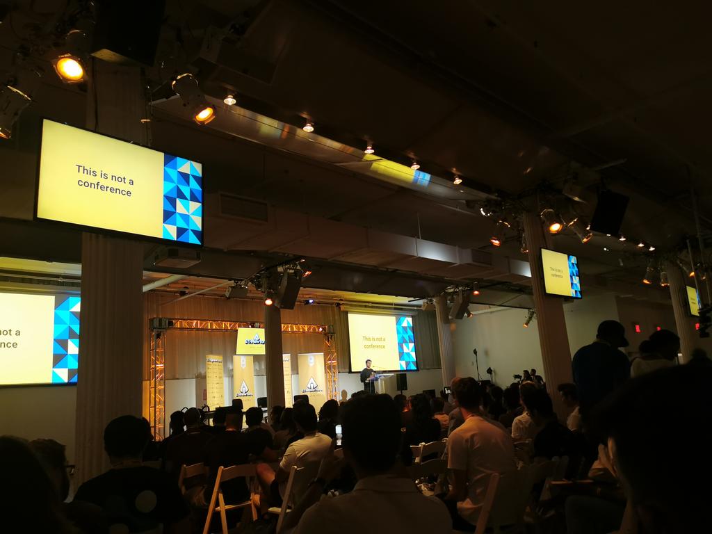 keesvanbochove's tweet photo. Another massive @ETHGlobal hackathon kicking off: #ETHNewYork! Always nice to see so many people excited to build - if nothing else Ethereum makes for a thriving community. With many young developers bootstrapping their own career here. #ETHNYC https://t.co/2x9ECwr3Ff