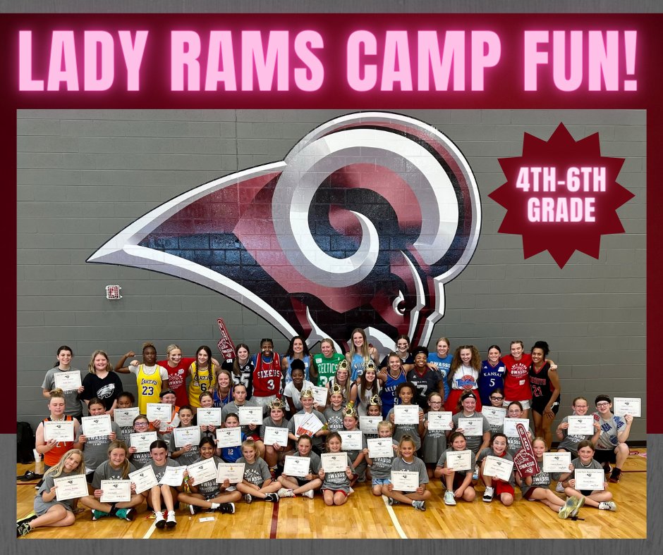 Ram_Basketball's tweet photo. 🏀❤️ Camp wrap up! We loved having our little campers out this week- fun competitions, loads of games, awards &amp; crazy outfits. We’re excited for the future &amp; hope to see all of u this coming season! Major props to our HS team being the BEST coaches these girls can have! #ladyrams https://t.co/L3bxCzSoXL