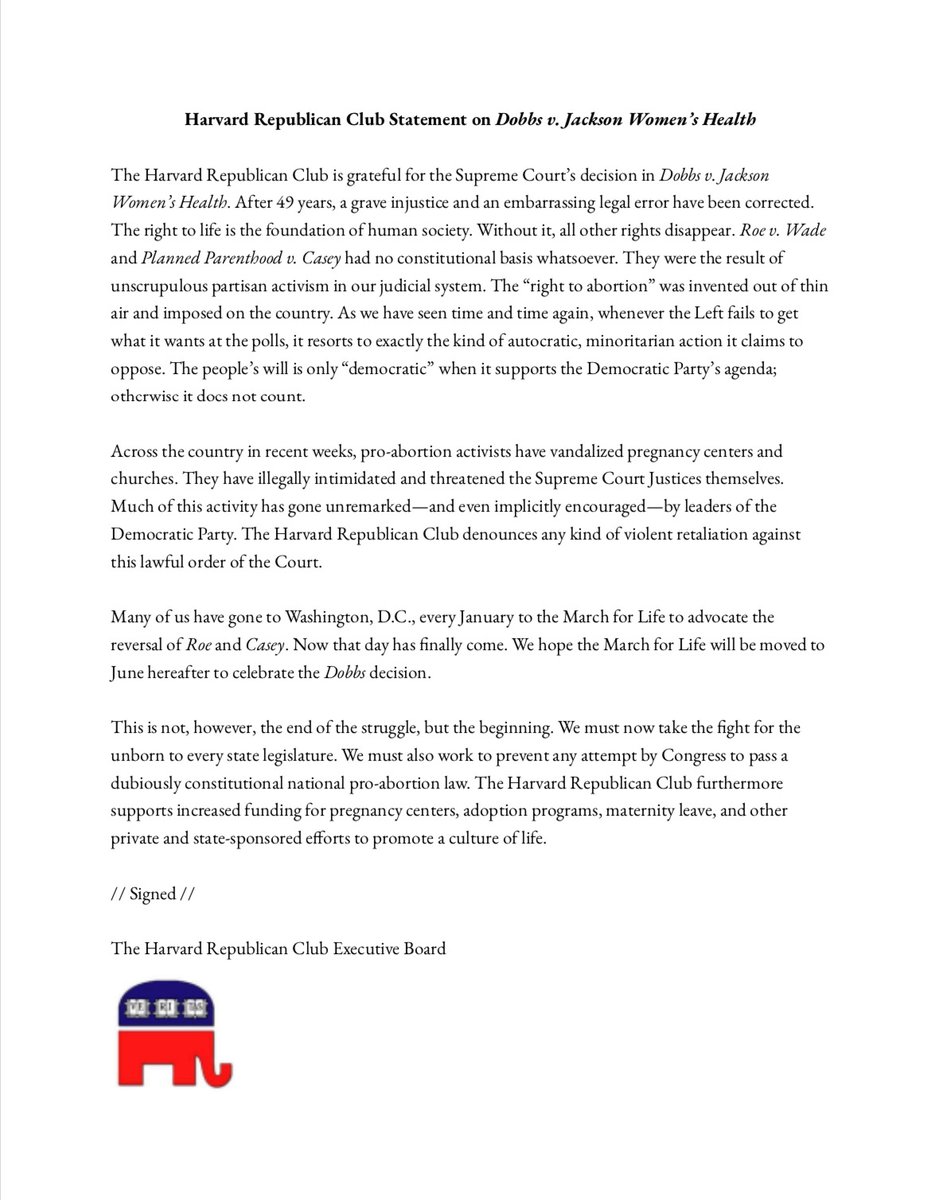 Harvard GOP tweet media