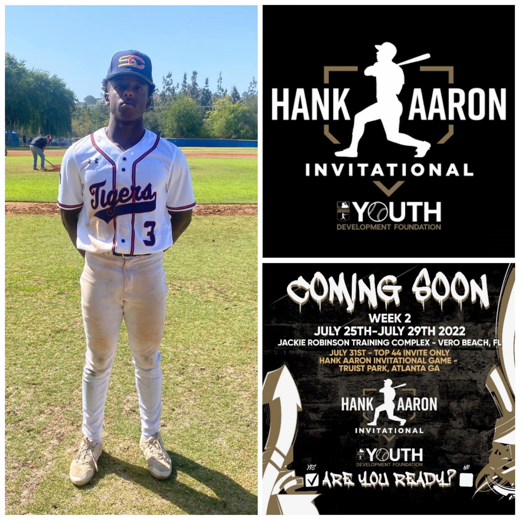 Timmy Reed on X: I am blessed and thankful for the opportunity to be  selected for the 2022 Hank Aaron Invitational in Vero Beach Florida. Would  also like to thank all my
