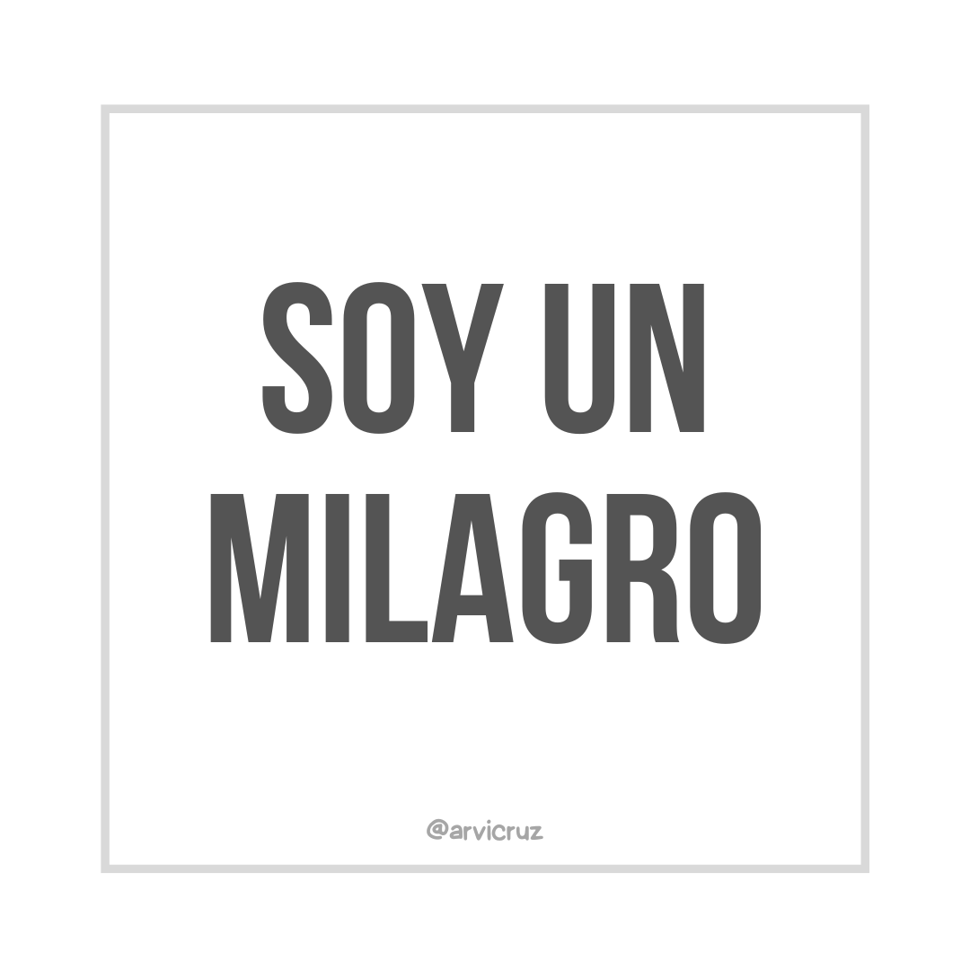 arvicruz's tweet photo. Soy un milagro de Dios! https://t.co/9JtIgHRthv