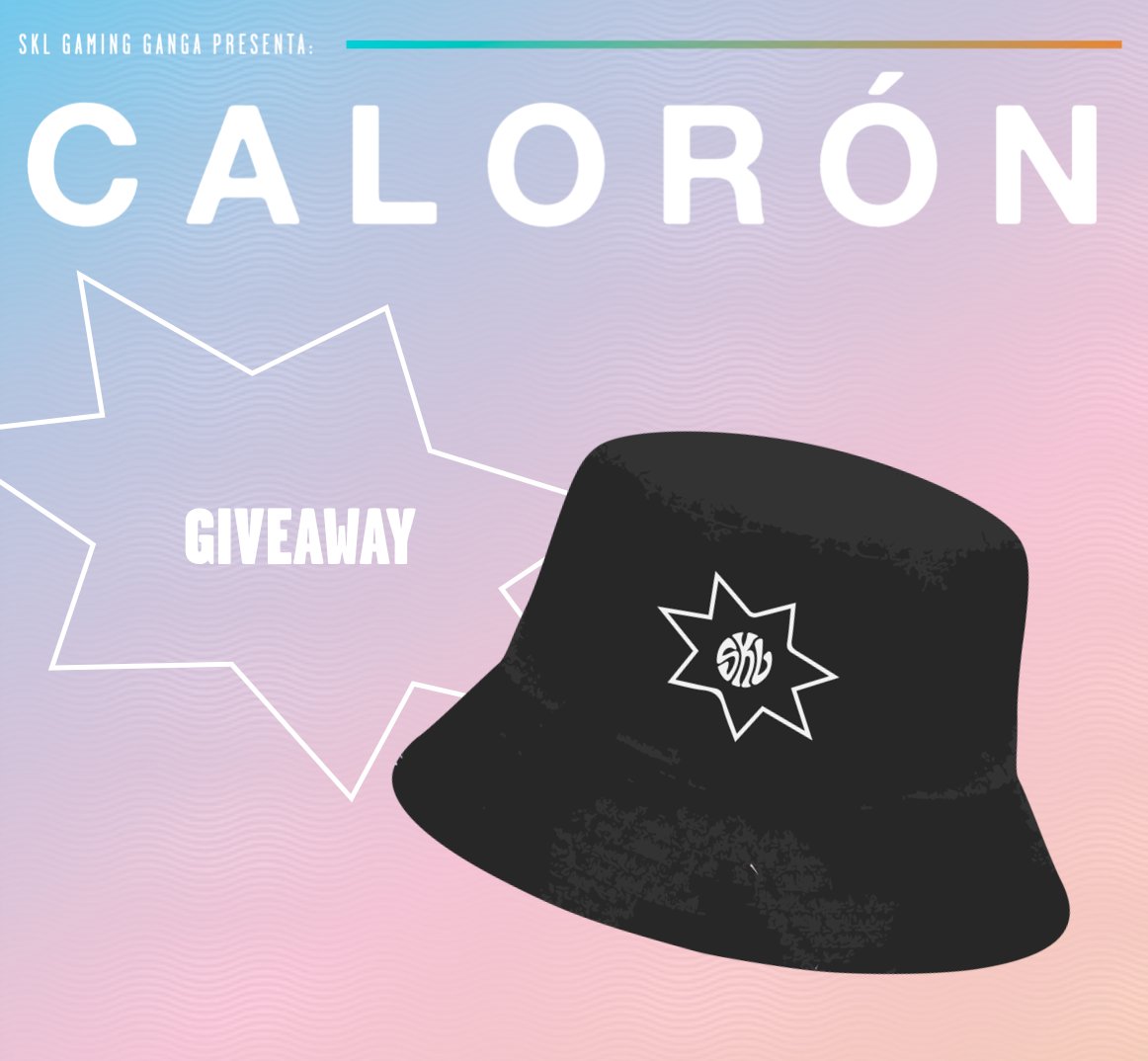 𝔾𝕀𝕍𝔼𝔸𝕎𝔸𝕐 𝕋𝕀𝕄𝔼🌟

Participa y podrás ganar un Bucket Hat edición limitada de CALORÓN 🔥
Requisitos: 
1️⃣ Seguirnos en Twitter
2️⃣ Like &amp; RT 
3️⃣ Etiqueta a un amigo

El ganador será anunciado el Sábado 2 de julio durante la transmisión del evento twitch.tv/SKLGG🔴