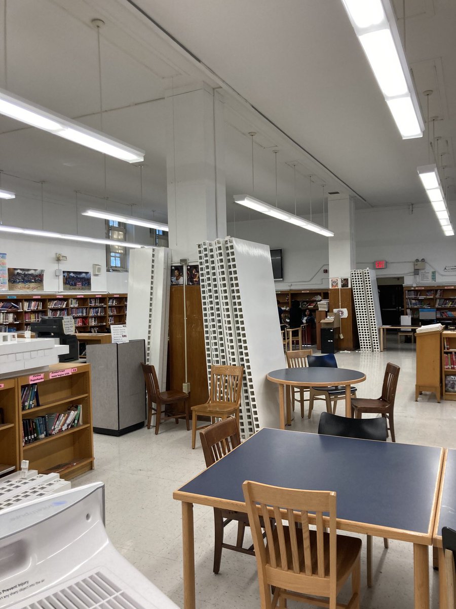 readingbeaver's tweet photo. The walls came down. The FHS school library is coming back!!! Great news.#leadoutloud#alibraryineveryschool https://t.co/o4qkCOEMTV