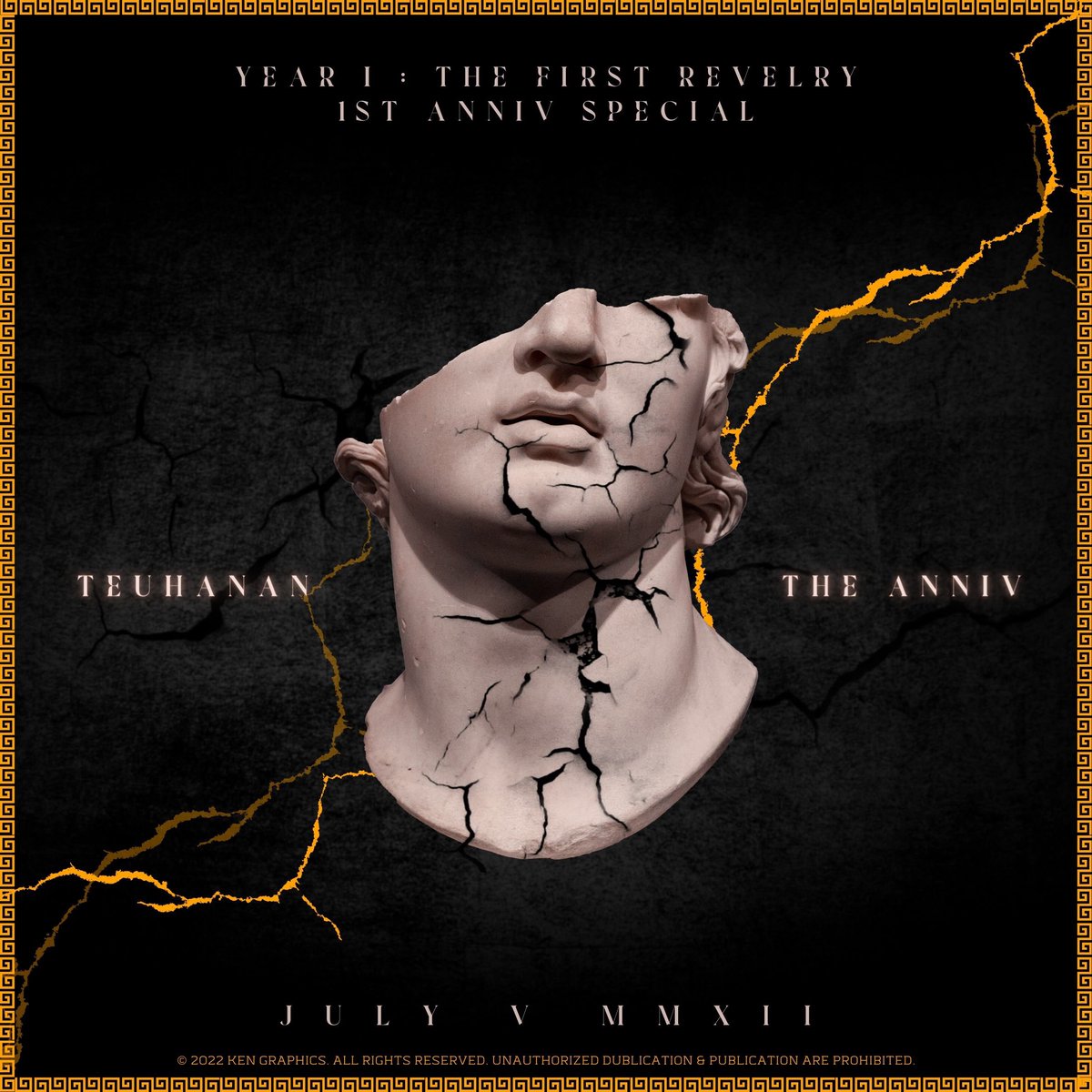 teuhananmembers's tweet photo. [ YEAR I : THE FIRST REVELRY ] TEASER POSTER 

⚜️⚜️⚜️

TEUHANAN 1ST ANNIVESARY SPECIAL

-- 07.05.22 --

#TEUHANAN #YEARI_TheFirstRevelry #July2022 https://t.co/mgqTEVguJx