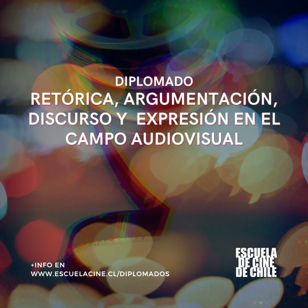 escuelacine's tweet photo. En el Diplomado en Retórica en el Campo Audiovisual se orienta al desarrollo de competencias retóricas y expresivas necesarias para desempeñarse en el campo audiovisual u otros.

+info 👉 https://t.co/mZQUtjjvZY https://t.co/67kXcmQoJM