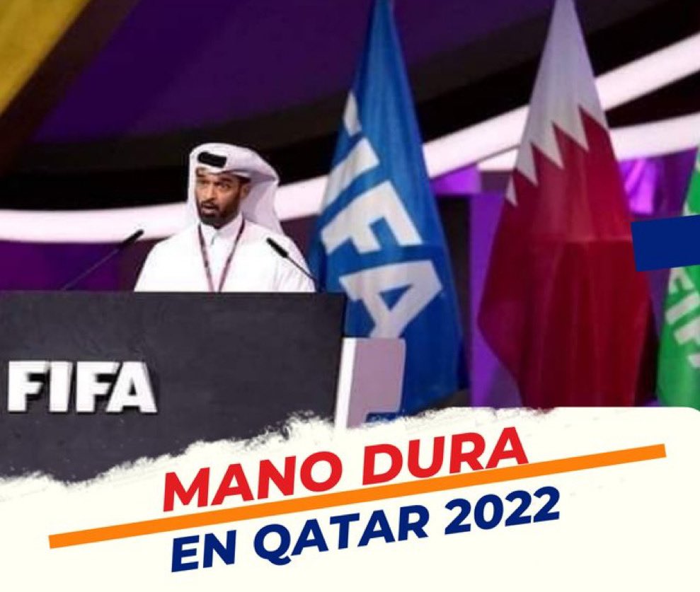 noticias4vision's tweet photo. #Qatar🇶🇦 anunció las prohibiciones para el Mundial2022
Penas de 7-10 años de prisión.
Prohibición de LGBT y sus atributos. 
Prohibición de traer y beber alcohol. 
Prohibición de sexo libre. 
Prohibición de reuniones de grupos.
Prohibición de tener intimidad en lugares públicos. https://t.co/CRGcxcS8S6