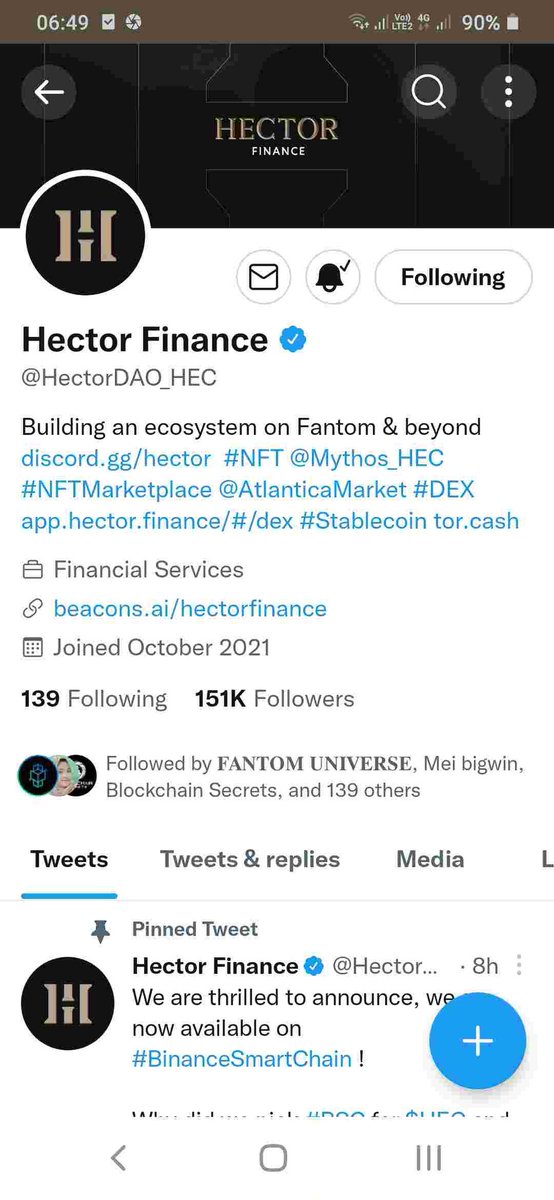 Ox_TheOneWinner's tweet photo. @missufe @HectorDAO_HEC Done https://t.co/yljP6vCKHS