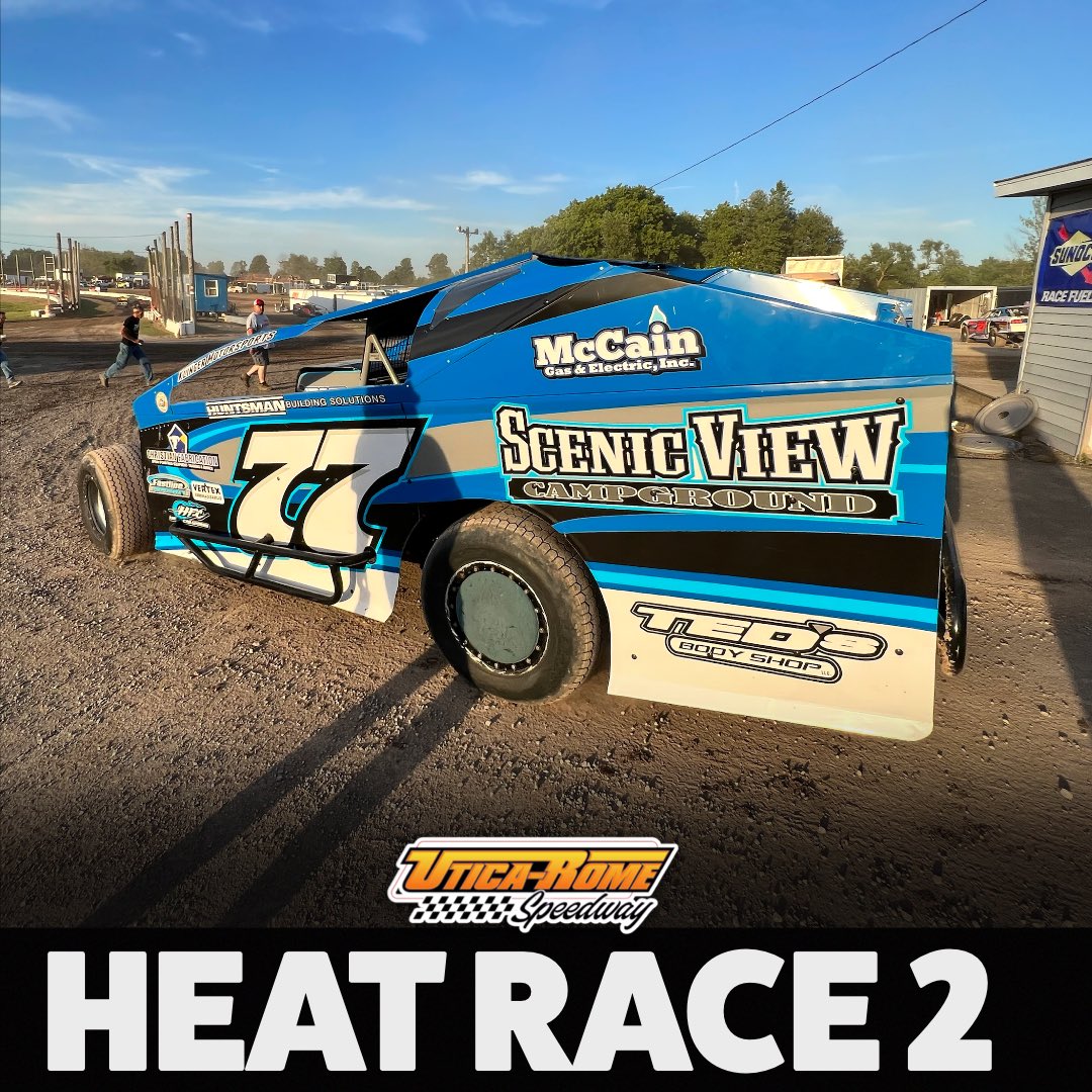 UR_Speedway's tweet image. 🏁Alan Barker wins Sunoco Modified heat 2.