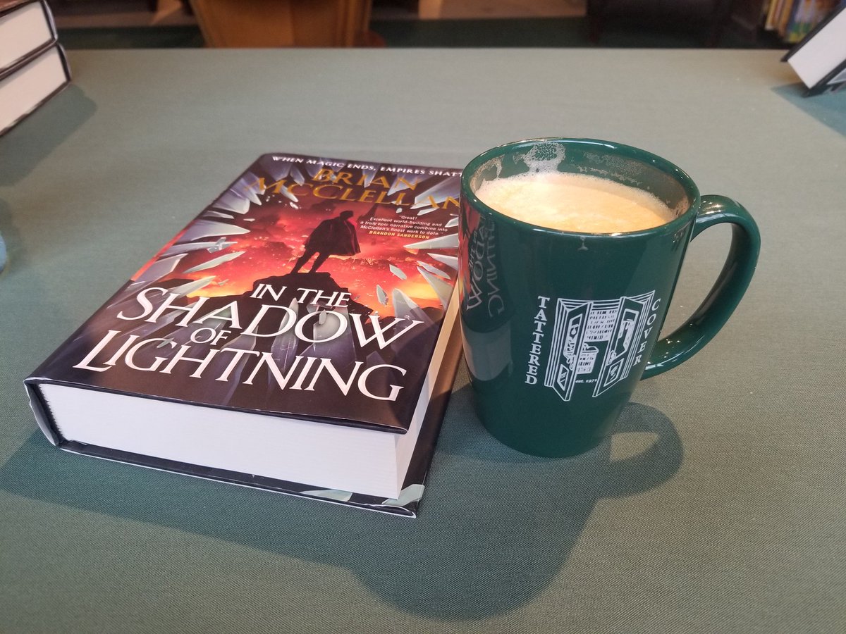 BrianTMcClellan's tweet photo. Signing at the @TatteredCover in Westminster, CO for the next hour or two! Come say hi, listen to me yak, and get a book signed! #brianmcclellan #bookstoread #glassimmortals https://t.co/Fcl5Jf6lrK