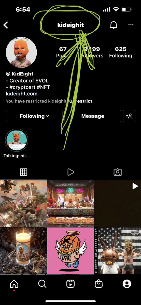 Dylen33's tweet photo. 🚨Fake @_KidEight profile on insta trying to scam people out of an Eth to “ show you how to trade “. Be careful & read names carefully! Click photo for the name. A lot of followers to so it looks more believable. #Scam #NFT #profile #ReportFakes https://t.co/1laiFyuG7V