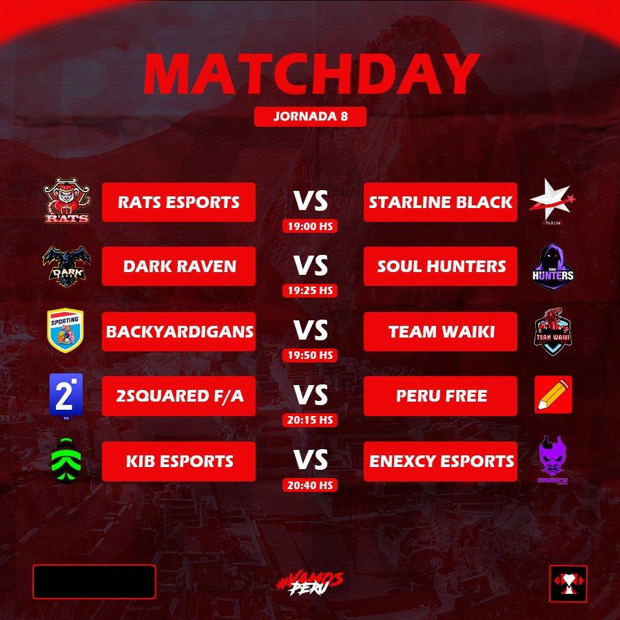 #MatchDay • Jornada 8

¡Una más para cerrar la semana!

Nuestros competidores buscarán buscar los últimos tres puntos de la semana en una noche de duros enfrentamientos 🥊🔥

Nos vemos dentro de unos minutitos con el inicio de la jornada ⚔️

¡A darlo todo, guerreros!