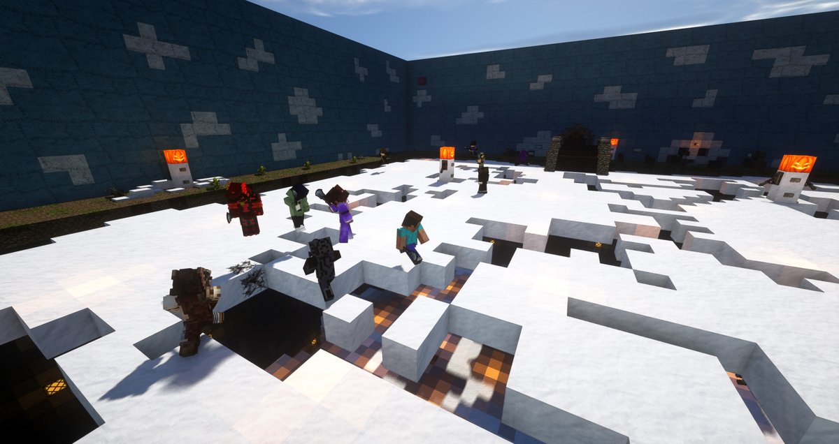 MassiveCraftMC's tweet photo. MassiveCraft has plenty of events on offer! Just this past week we held a game of community Spleef! Shoutout to our top players TwoChromosomes, Darkstone, and Vibiro!

#Minecraft #MinecraftMinigames #Spleef https://t.co/X3F07QysNW