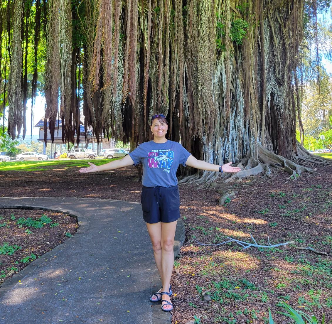 Saustgen's tweet photo. Game 5: Representing from Hilo, Hawaii #GoAvsGo #FindAWay #StanleyCupFinals #StanleyCup https://t.co/bbsI7yFJW8