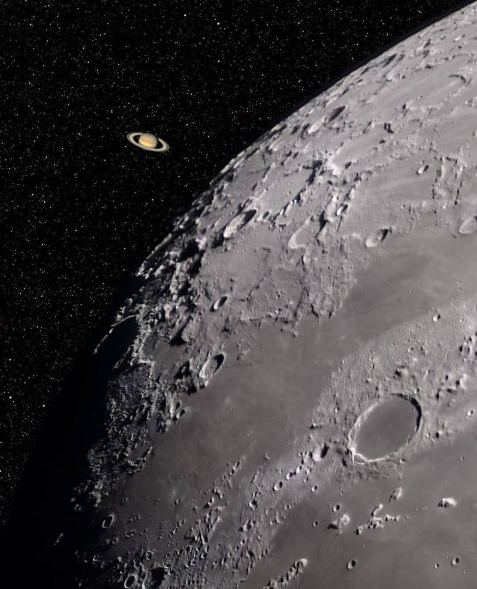 Saturn behind the Moon!