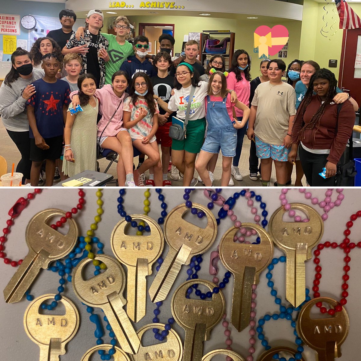 That’s a wrap!Thank you to the #AMDLibraryPreTeenGeniusBar founding #Ambassadors. 8th graders got their🔑s &amp; reminder that they are the “key” to their own/our collective success. <a href="/TeachBacon/">Allison Bacon</a> &amp; I are so proud! We look forward to every door these kids unlock! <a href="/OssDOT/">Mike Hanna</a> @AMD_ROCKS