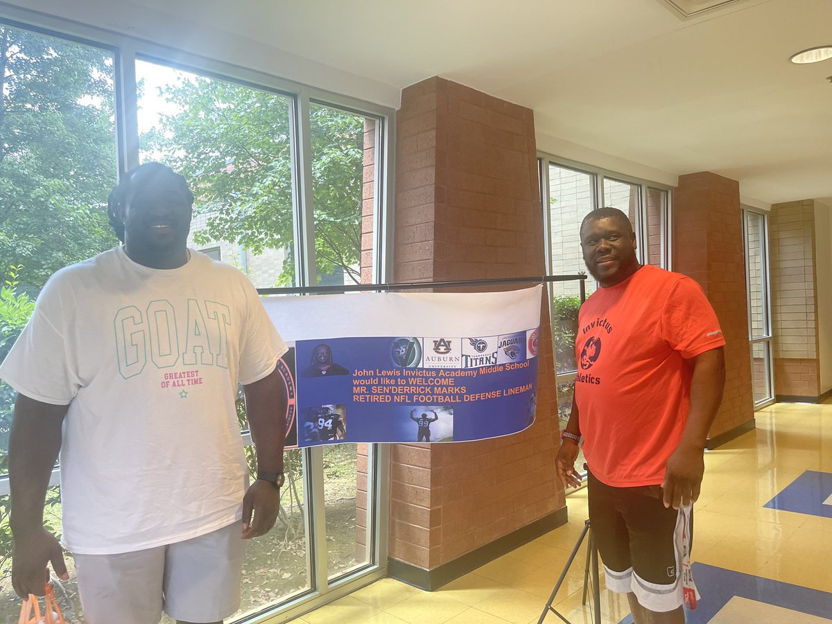 senmarks's tweet image. Had an amazing opportunity to speak with the football players of the @JLewisInvictus middle school. Amazing and attentive group. A lot of great and funny questions. Can’t wait until they take to the field to back up the talk lol #GOODTROUBLE