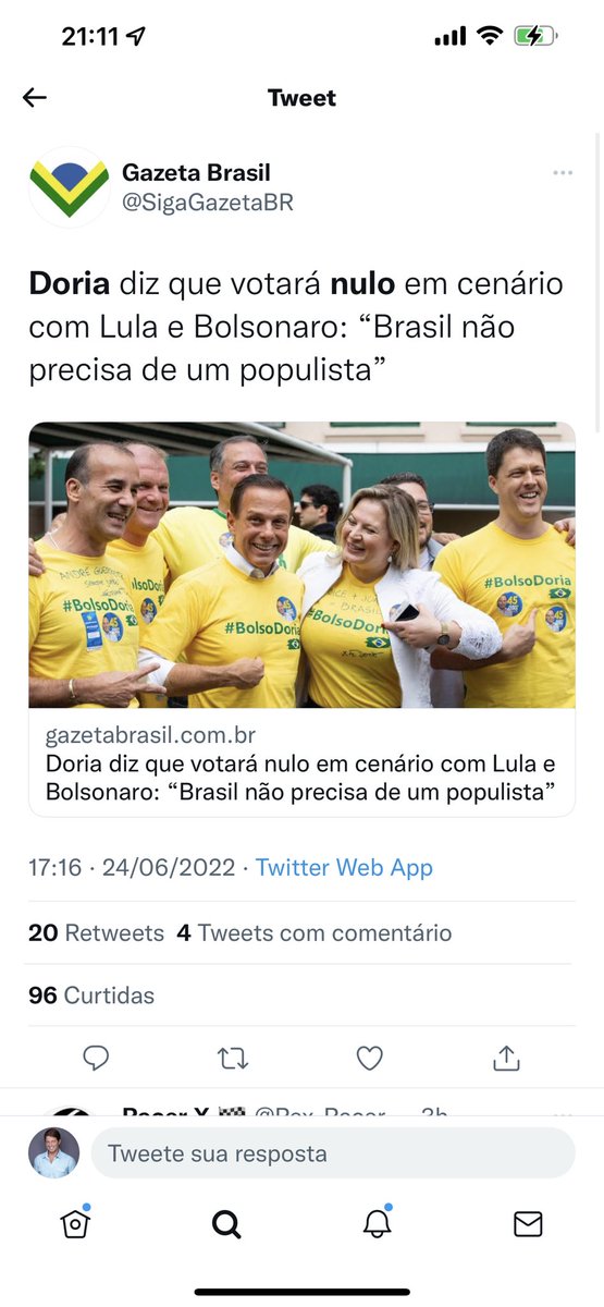 Um populista dizendo que o Brasil não precisa de populistas…