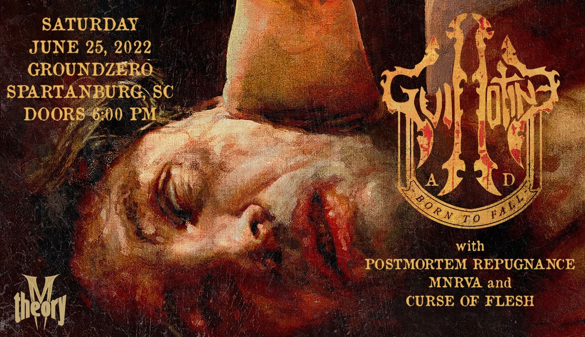 mnrvasc's tweet photo. Getting ready for our show tomorrow with @guillotine_ad, Postmodern Repugnance, and @CurseOfFlesh at Ground Zero! #mnrva #doom #doomfuzz #doommetal #sludge #death #deathmetal #livemusic #spartanburgsc #groundzero #blackdoombarecords #blackdoomba #csquared https://t.co/lhL9J9uACQ