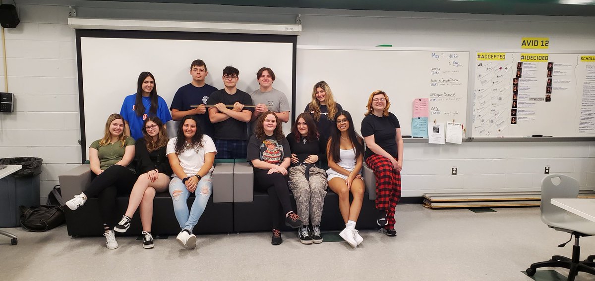 MrsPede_RHS's tweet photo. I can't imagine the last 4 years without these students. They're moving on to bigger things but they have left their mark at RHS. Congratulations to the Class of 2022 and especially, these AVID seniors! Always an #AVIDFamily https://t.co/1mprHFMbP5