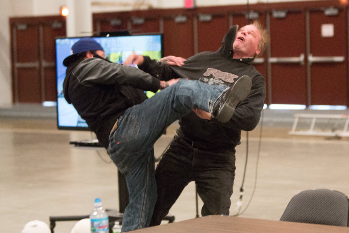 JulienFilmFest's tweet photo. We hosted a Stunt Show at #JDIFF2015, giving a behind-the-scenes look at how common scenes in films are created with industry pros! #FestivalFlashback 
📸: @digitaldubuque https://t.co/2ObTjn2c8S
