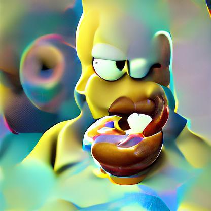 AnistonHes's tweet photo. Craiyon vs hypnogram
"Homer Simpsons eating a donut, 3d render" #craiyon #hypnogram https://t.co/9vcpk8FYr5