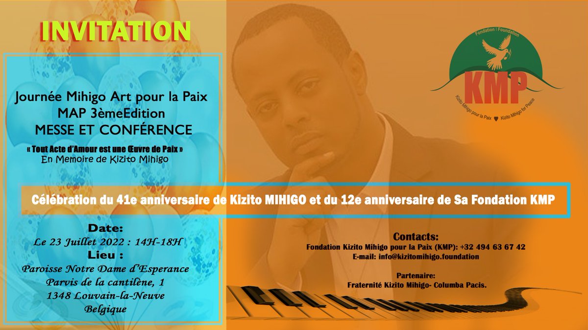 KMPfoundation's tweet photo. #KizitoMihigo, #MAPconcours ; Appel à candidatures ; Date limite:10/07/2022, A ne pas Manquer! https://t.co/YXtYpMXRfr
#MAPAmarashanwa , Itangazo ry’amarushanwa ; Itariki ntarengwa, 10/07/2022 Ntimucikwe! https://t.co/npAI32Z1cO
#MAPcontest https://t.co/PVzhj0Yn8d