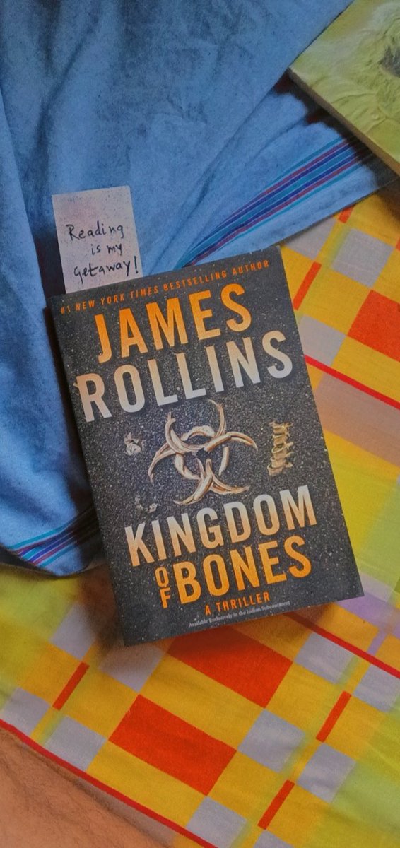 itsmeprinceraj's tweet photo. Reading this thriller by @jamesrollins
Thanks for this book @HarperCollins
#jamesrollins #kingdomofbones #newyorkbestsellingauthor #BookLover #books #booksinread https://t.co/cON8PaeJgR