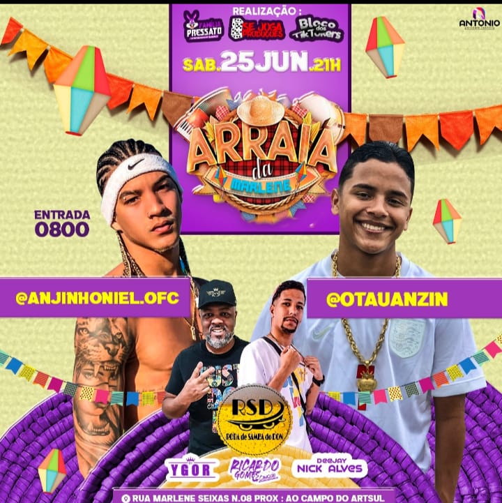 RobsonS36561503's tweet photo. Amanhã tem o último dia de Arraiá Marlene vamos fechar com chave de Ouro chama no rt ai pra ajuda 🤪🚀💥 https://t.co/ye1Ou2K9HU