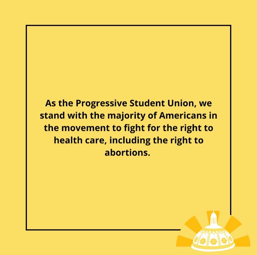 CUA Progressive Student Union tweet media