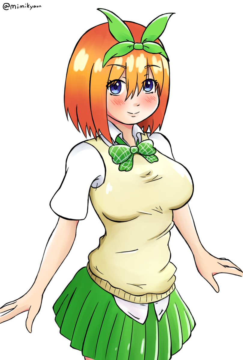🦖 Mimikyaun 🦕さんがTwitterに投稿した中野四葉(五等分の花嫁)のイラスト。