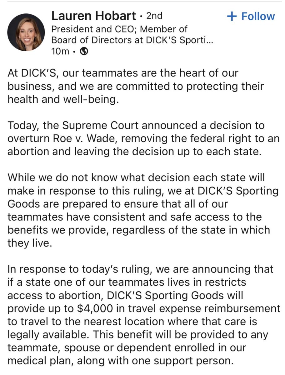 LibertyOneRadio's tweet image. @SRuhle 
A message from Dick's Sporting Goods CEO.