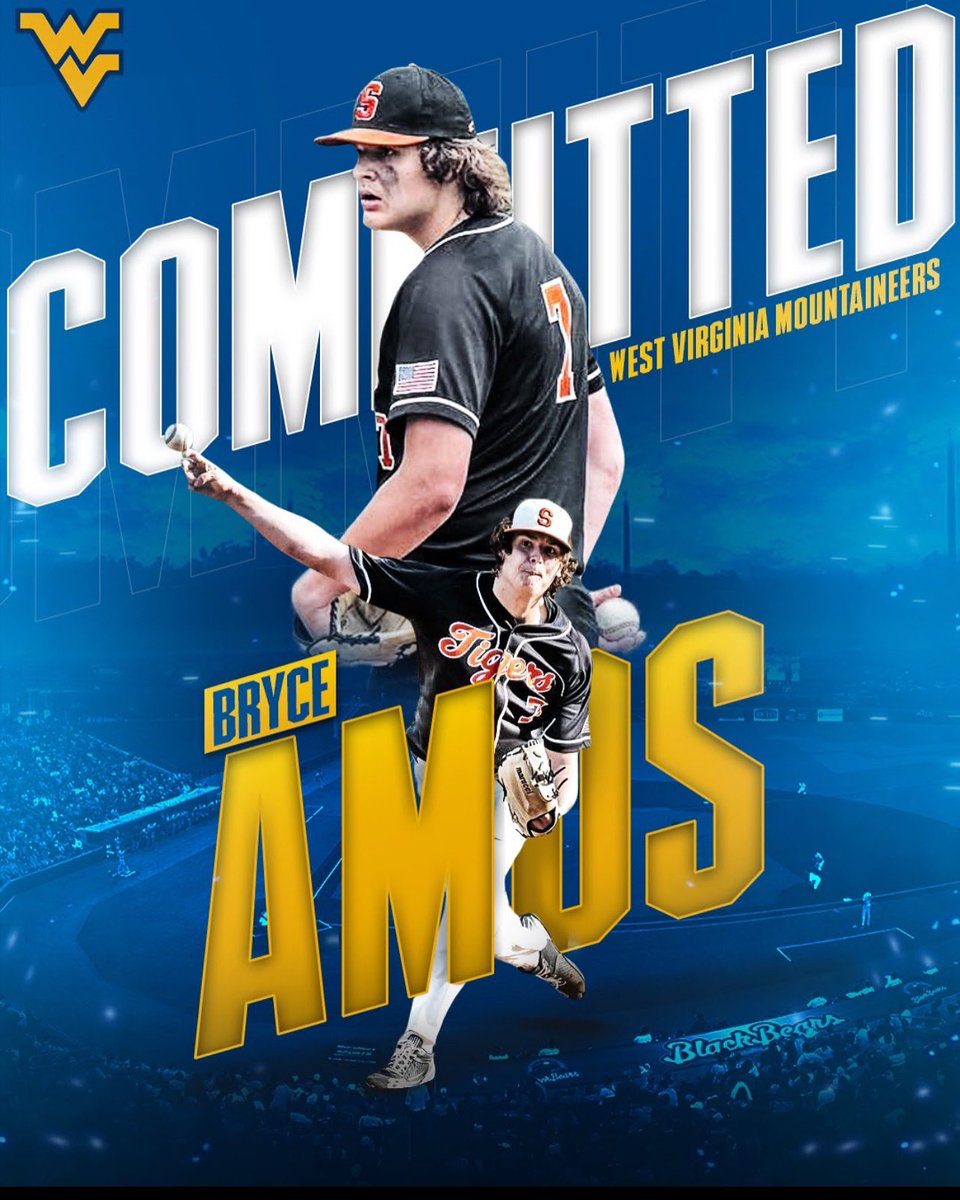 I am extremely blessed and honored to announce that I will be continuing my academic and athletic career at West Virginia University. A huge thank you to my family, coaches, and teammates for all the support. #HailWV