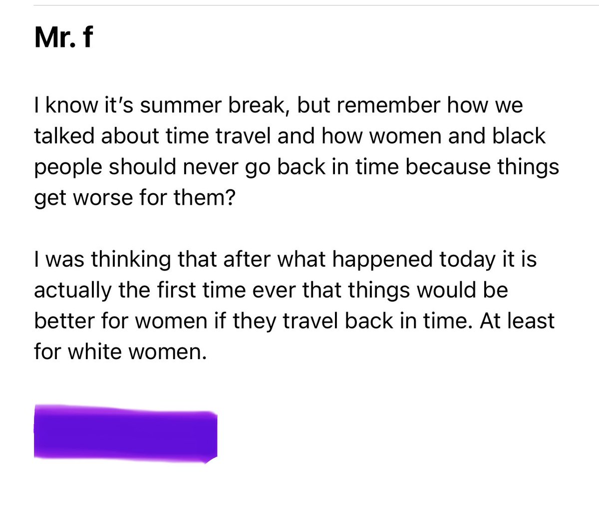 When your students are well aware of what is happening… #RoeOverturned #RoeVsWade