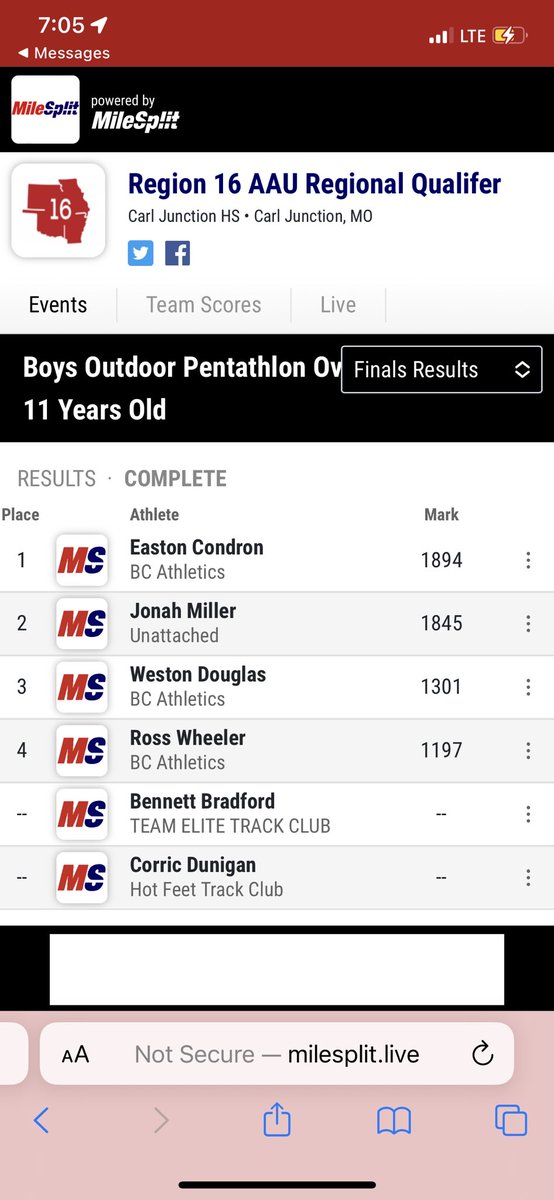 AdrianneBryshya's tweet photo. Hard work paying off💚🧡
#StrongerFasterTogether #JetSpeed #NWOJets #AAURegion16 #Pentathlete #AAUJrOlympicQualifer https://t.co/Hw8YpEEAfz