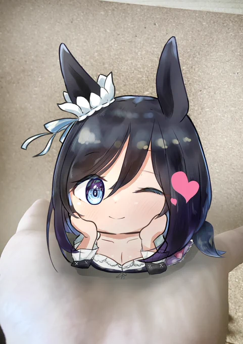 #手乗りウマ娘
手乗りフラッシュ、可愛すぎです💕 
