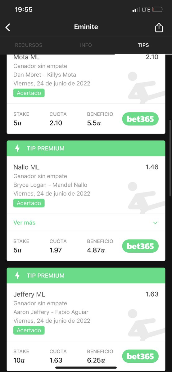 EminitePicks_'s tweet photo. Todo Julio podrán encontrar mis estadísticas del premium en Tipsterchat.

Desde hoy comencé a subir mis picks del premium allá.

Esto en busqueda de seguir mejorando y que sea completamente transparente. https://t.co/UghpDHej39