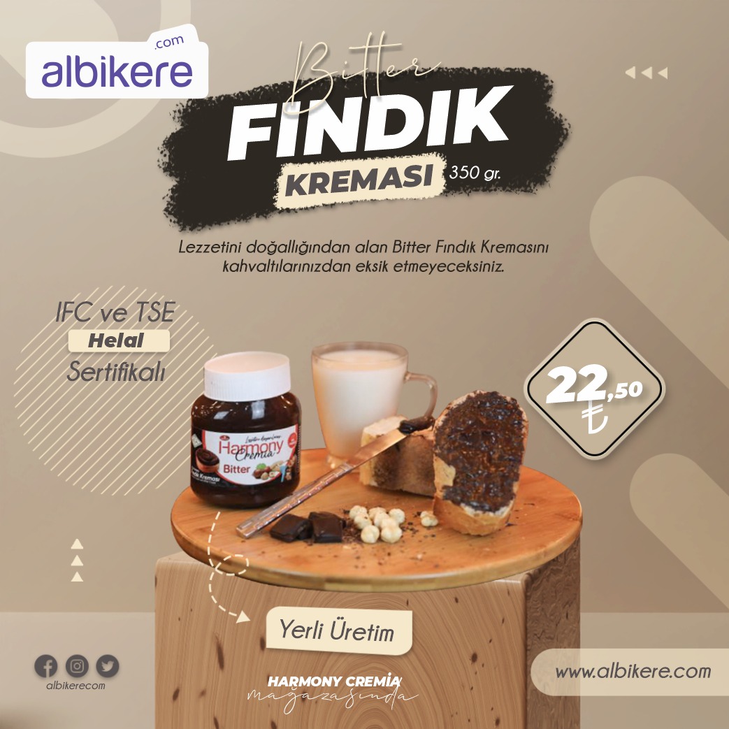 Lezzetini doğallığından alan bitter fındık kremasını kahvaltılarınızdan eksik etmeyeceksiniz.
.
.
.
#albikere #albikerecom #fındıkkreması #çikolata #kakao #fındık #harmony #kahvaltı #sıcacıkekmek #süt #lezzet #doğal #yerliüretim #enucuz #enhesaplısı #enkalitesi #başkayerdeyok