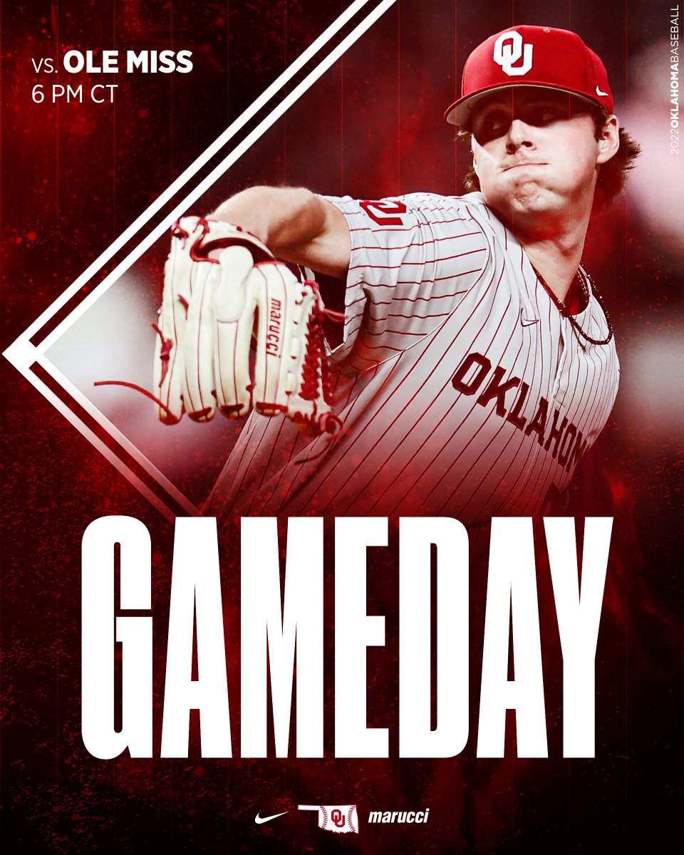 OU_Baseball's tweet photo. ๐๐จ๐จ๐ง๐๐ซ๐ฌ ๐ฏ๐ฌ. ๐๐๐๐๐ฅ๐ฌ
#MCWS Champ Series Game 1๏ธโฃ
๐ Ole Miss
๐ 6 p.m. CT
๐ Charles Schwab Field Omaha
๐ Omaha, Neb.
๐บ ESPN
๐ป Sportstalk1400 | https://t.co/czsKP63xc1
๐ https://t.co/qVbSXwc8Pj
#Sooners | #COMPETE https://t.co/QtxEkFP4wn