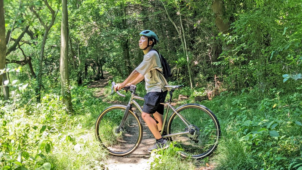 imao11's tweet photo. 乗ってみたかったチタンフレーム🚴✨
#monoralbikes https://t.co/j6I9wbQxvo