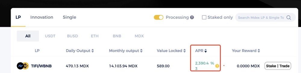 🌟 #TiFi - <a href="/TiFiToken/">TiFi Token</a> 이 #MDEX 혁신 구역의 유동성 #mining 에 대해 상장되었음을 발표하게 되어 매우 기쁩니다.

#TIFI 토큰 + 온라인 쇼핑 + 거래 + #DeFi로 모든 것을 정의합니다.

 🔗 지금 mdex.me/#/liquidity?la… 에서 채굴 $MDX 에 LP 및 거래 $TiFi 를 하고 최고 #APR 를 즐기십시오.