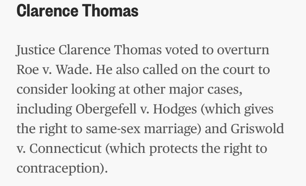 in case you still don’t understand how big of a deal Roe v. Wade being overturned is, here’s a statement from one of the supreme court members. we can’t let them keep doing this.