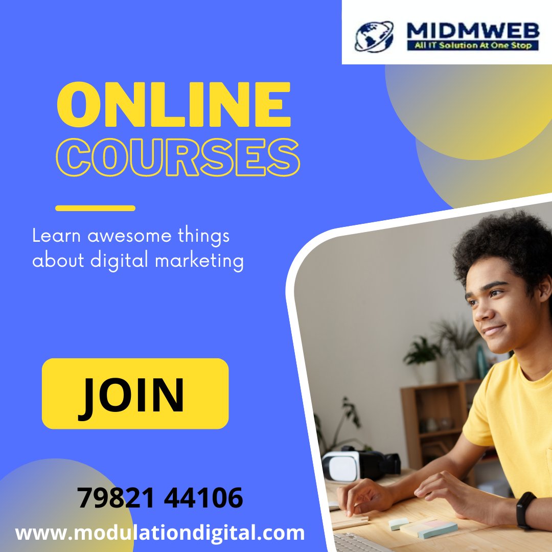ModulationL's tweet image. @MIDMWEB hoose your best career opportunity.
Visit- modulationdigital.com
contact - 7042289594
#sem #seotips #web #ppc #googleads #digitalmarketingtips #startup #marketingagency #webdesigner #webdeveloper #websitedevelopment #seoservices #bhfyp #b #smo #facebook #content