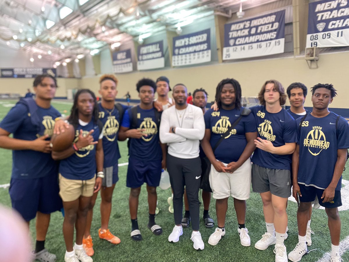 Crook36's tweet photo. Thank you @ZipsFB @Coach_TBell @CoachRenoFerri @CoachTibs @CoachKeanu for a great visit and camp. @WHHSFootball_ #GoEagles🦅 https://t.co/ZpEs4HfKPt