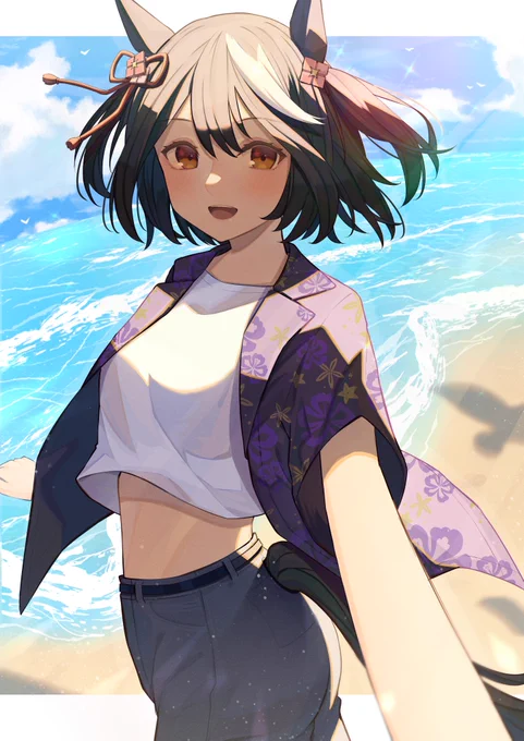 夏ウマ娘シリーズ4

「海ですよ!海!早く行きましょう!」
#ウマ娘  #キタサンブラック 