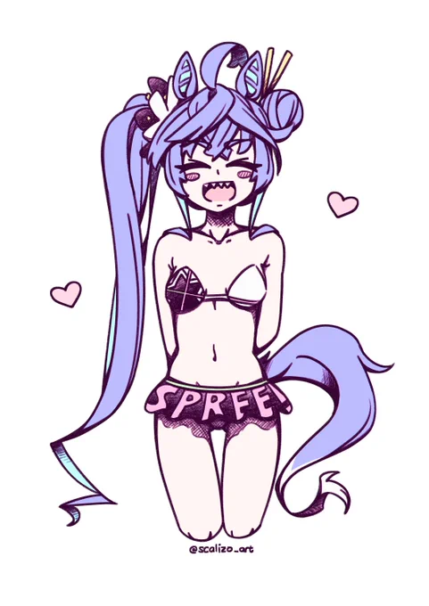 swimming spree! #ウマ娘 #ツインターボ 