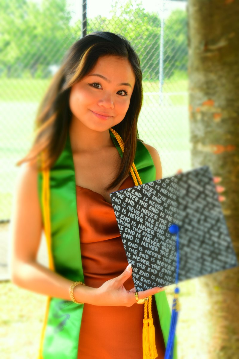 winsum_dumpling's tweet photo. decorated my grad cap inspired by @crowsx3 game, @StanleyParable!! the end is never the end is never the end... https://t.co/zP7366I60x